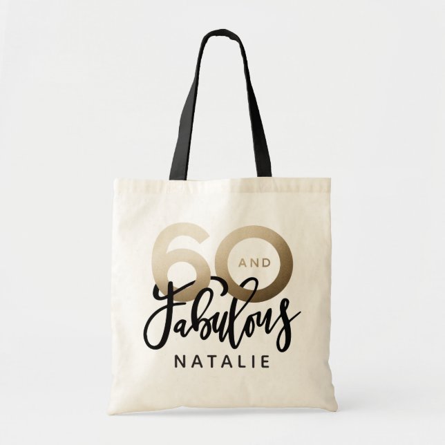 Bolsa Tote 60 e fabuloso presente de aniversário (Frente)