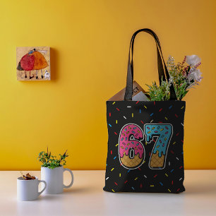 Bolsa Tote 67 Meme Sorvete Engraçado, 6 Sete Gen Alpha