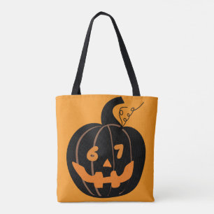 Bolsa Tote 67 Six Seven Saco de Halloween para Estudantes Pro