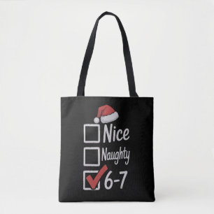 Bolsa Tote 6-7 Meme Legal Travesso 67 Natal Rot Cerebral Engr