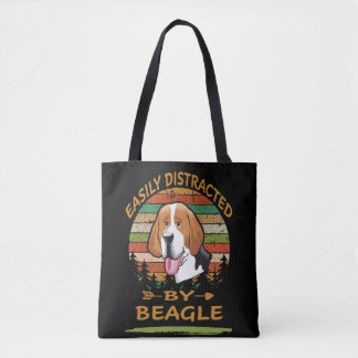 Bolsa Tote 6 Facilmente Distraído Por Beagle