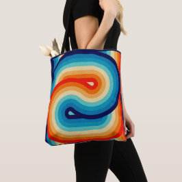 Bolsa Tote 70s Double Wave