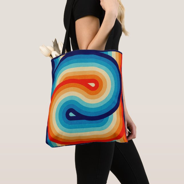 Bolsa Tote 70s Double Wave (Close Up)