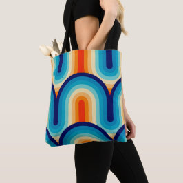 Bolsa Tote 70s Rainbow Curves