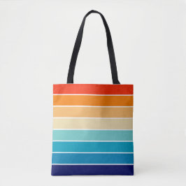 Bolsa Tote 70s Rainbow Stripes