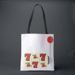 Bolsa Tote 777 Jackpot<br><div class="desc">Não é preciso rolar os dados ou fazer uma aposta, este design pode trazer o entusiasmo de um jogo de excelente diretamente em toalhas, travesseiros decorativos e muito mais!</div>