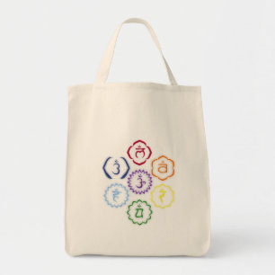 Bolsa Tote 7 Chakras em um círculo