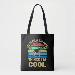 Bolsa Tote 7 Minha coisa de German shepherd Eu sou Legal Vint