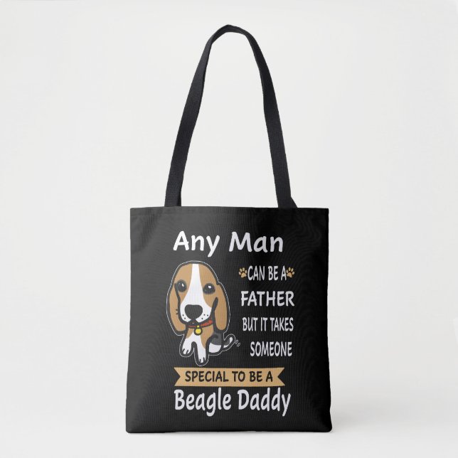 Bolsa Tote 7 Qualquer Pai Beagle (Frente)