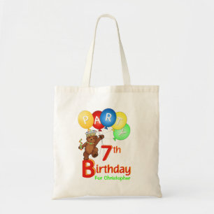 Bolsa Tote 7o Príncipe Goodie do urso de ursinho da festa de