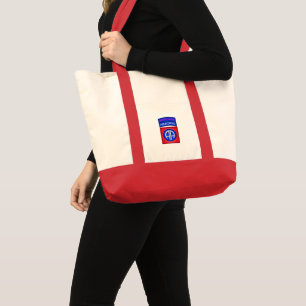Bolsa Tote 82.a divisão aérea "Paratrooper Wife"