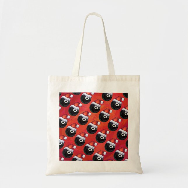 Bolsa Tote 8 Ball Christmas Hat (Frente)