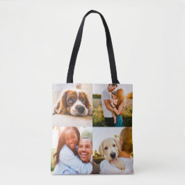 Bolsa Tote 8 Fotografias com Impressão de Borda Dupla de Bord