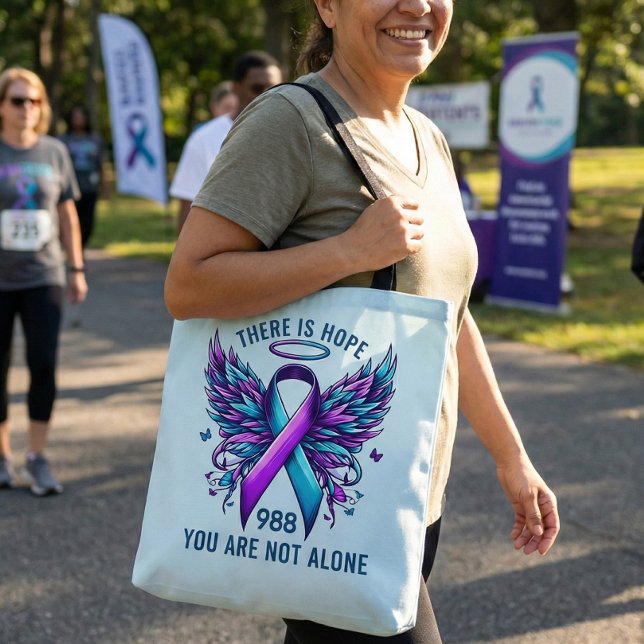 Bolsa Tote 988 Suicide Prevention Advocate Memorial Gear (988 Suicide Prevention Awareness Memorial Gear for Walk)
