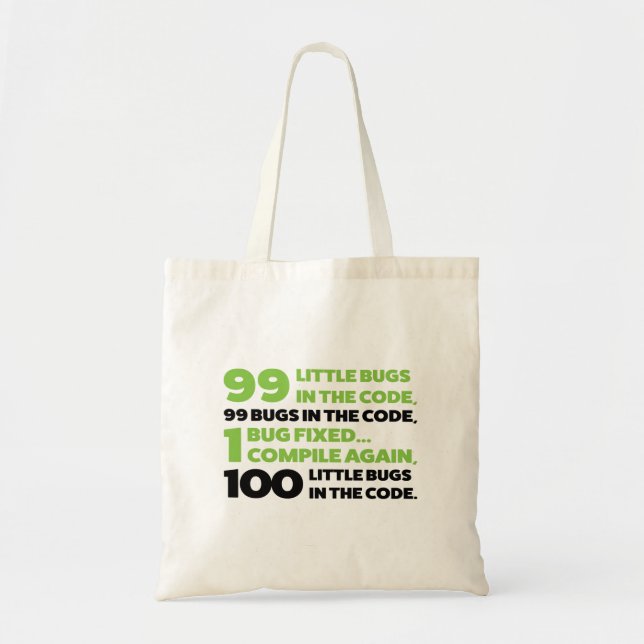 Bolsa Tote 99 insetos no código… (Frente)