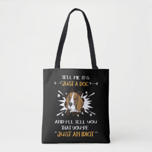 Bolsa Tote 9 Apenas Um Cachorro Apenas Um Sapo Idiota