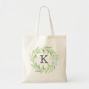 Bolsa Tote A aguarela verde sae do monograma