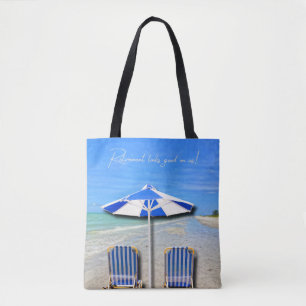 Bolsa Tote A Aposentadoria Fica Bem Em Nós! Praia da Ilha San
