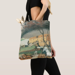 Bolsa Tote A Arca de Noah de Edward Hicks, Vintage Folk Art