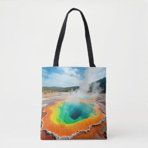 Bolsa Tote A Arte Quente Colorida da Natureza