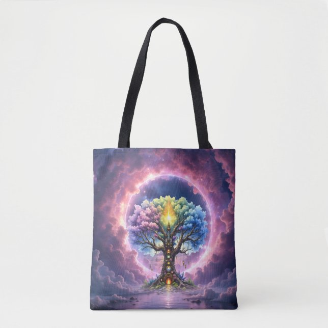 Bolsa Tote A Árvore Celestial dos Reinos Eternos (Frente)