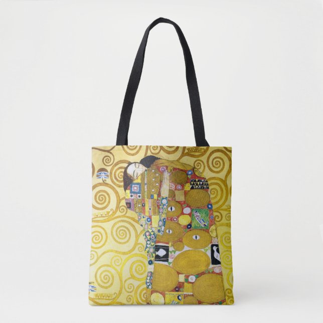 Bolsa Tote A árvore da vida (detalhes), Klimt (Frente)