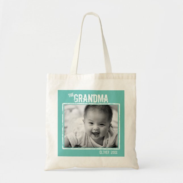Bolsa Tote A Avó Personalizada Foto e Nome (Frente)