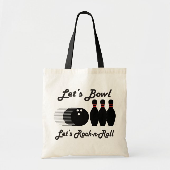 Bolsa Tote A bacia deixou-nos Rocha-n-Rolo (Frente)