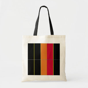 Bolsa Tote A bandeira de Bélgica listrou o saco