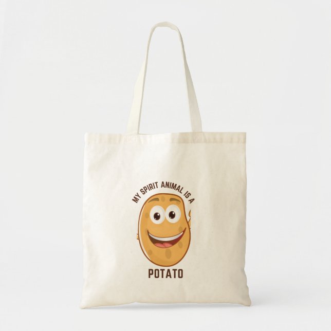 Bolsa Tote A Batata É Meu Espírito E Animal Engraçado (Frente)