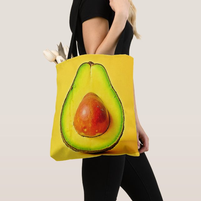 Bolsa Tote A Beleza de um Design Avocado Saudável (Close Up)