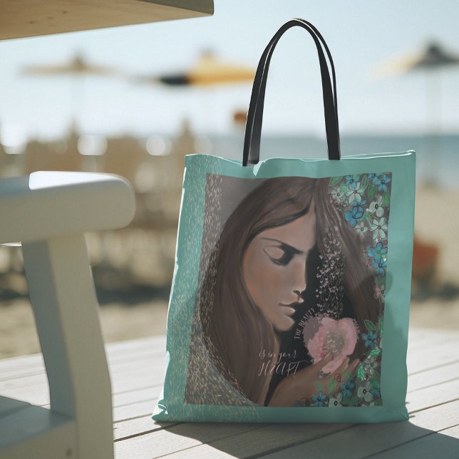 Bolsa Tote A beleza está no seu coração (The Beauty is in your HEART Tote Bag)