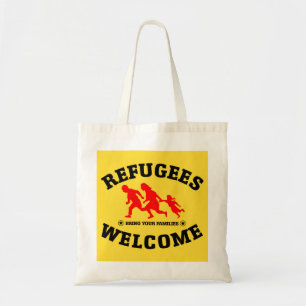 Bolsa Tote A boa vinda dos refugiados traz suas famílias