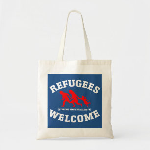 Bolsa Tote A boa vinda dos refugiados traz suas famílias