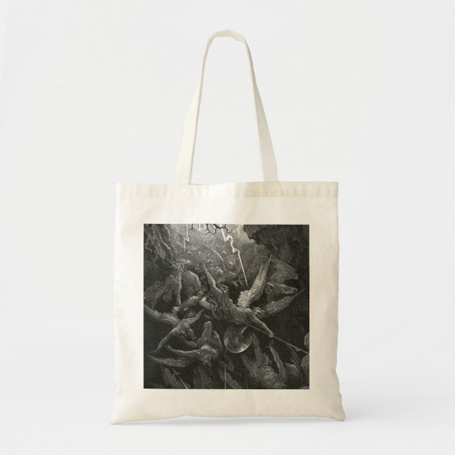 Bolsa Tote A Boca Do Inferno Por Gustave Dore (Frente)