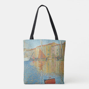 Bolsa Tote A Boia Vermelha de Paul Signac, Pointilismo Vintag