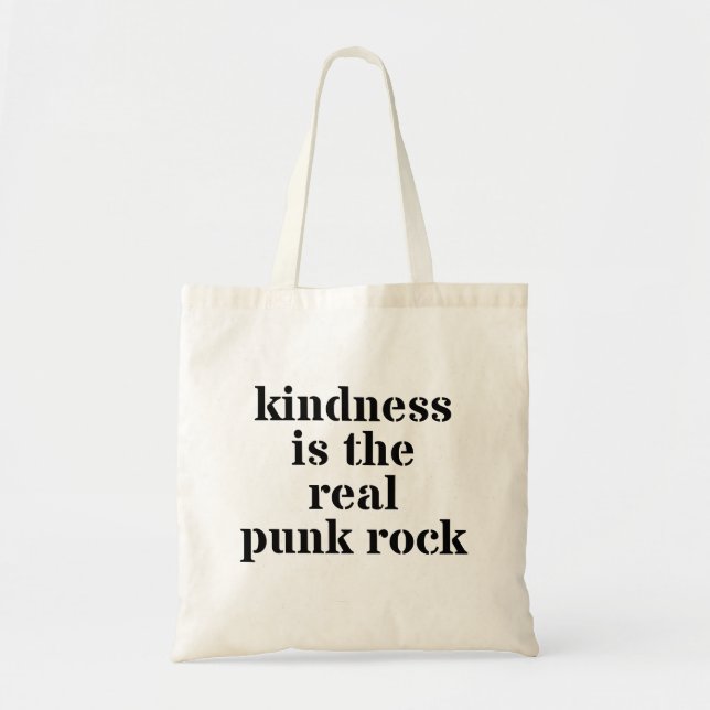 Bolsa Tote A Bondade É O Verdadeiro Punk Rock (Frente)