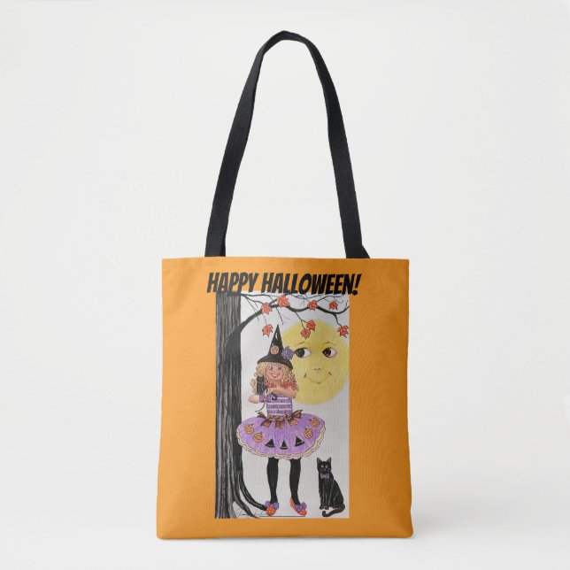 Bolsa Tote A Bruxa e a Lua (Frente)