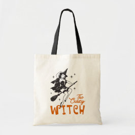 Bolsa Tote A Bruxa Louca Vintage Halloween 