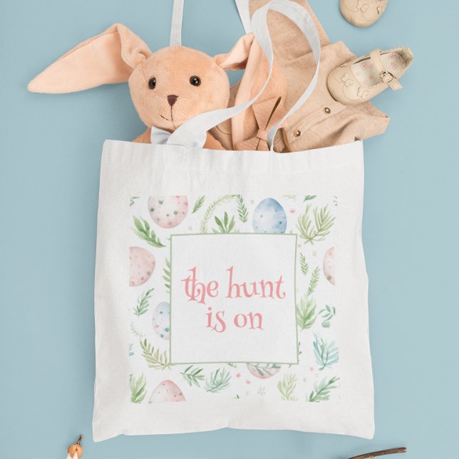 Bolsa Tote A Caça Está Ligada | Ovos de Páscoa & Verde | PÁSC (Criador carregado)