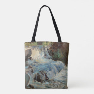 Bolsa Tote A cachoeira de Twachtman, Impressionismo Vintage
