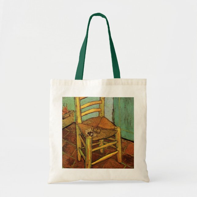 Bolsa Tote A Cadeira de Vincent com seu Cachimbo por Vincent  (Frente)