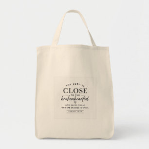 Bolsa Tote A Camiseta O Senhor Está Perto dos Quebrantados de