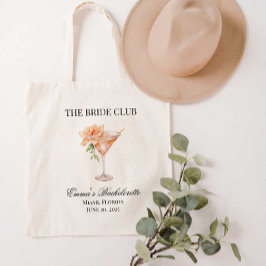 Bolsa Tote A Canvas de coquetel Blush Club