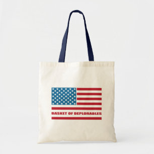 Bolsa Tote A cesta da bandeira americana de Deplorables dilui
