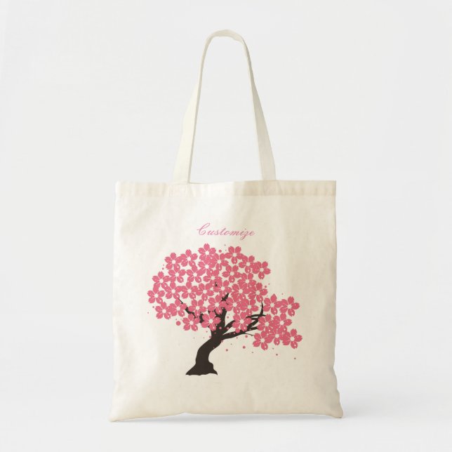 Bolsa Tote A Cherry-Blossoms Thunder_Cove Japonesa Sakura (Frente)