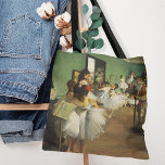 Bolsa Tote A classe de dança | Edgar Degas<br><div class="desc">The Dance Class (1874) do artista francês Edgar Degas. A pintura original de arte é um óleo na canvas que representa uma sala de ensaios em uma sala de dança no antigo Opéra de Paris. Use as ferramentas de design para adicionar texto personalizado ou personalizar a imagem. Todo o trabalho...</div>