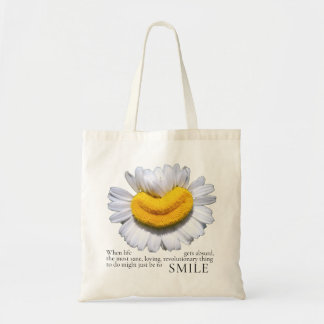 Bolsa Tote "... a coisa mais sensata a fazer é SORRIR" Camomi