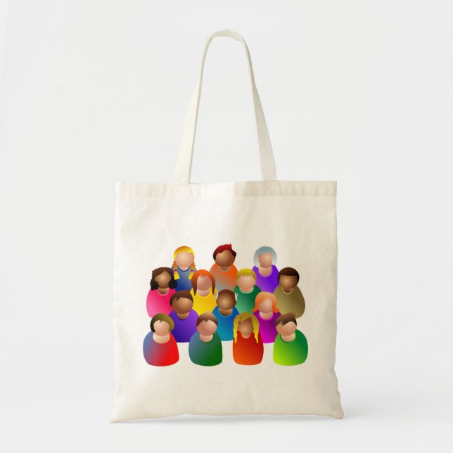 Bolsa Tote A comunidade diversa (Frente)