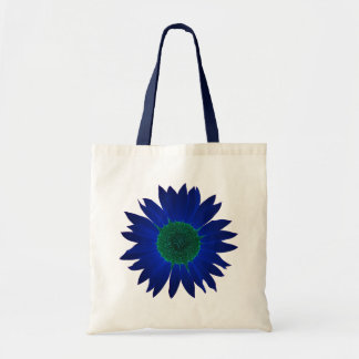 Bolsa Tote A cor da sacola dos girassóis - azul
